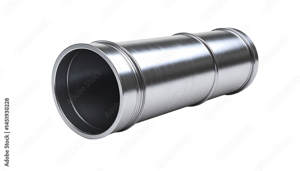 Metallic Conduit isolated on solid white background Metallic Conduit isolated on solid white background