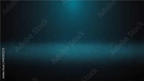 Abstract black and blue and turquoise gradient noisy grain background texture