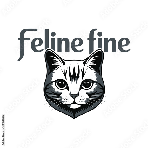 A cute black feline pet with green eyes holds a red heart on a white background