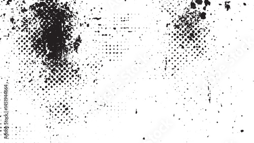 Subtle halftone grunge texture vector. overlay texture.