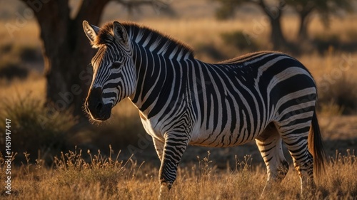 zebra in the wild