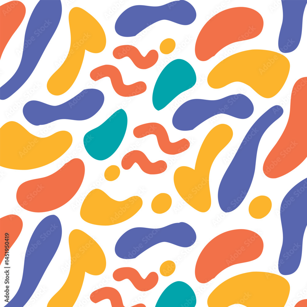 Colorful abstract shapes pattern background Colorful abstract shapes pattern background