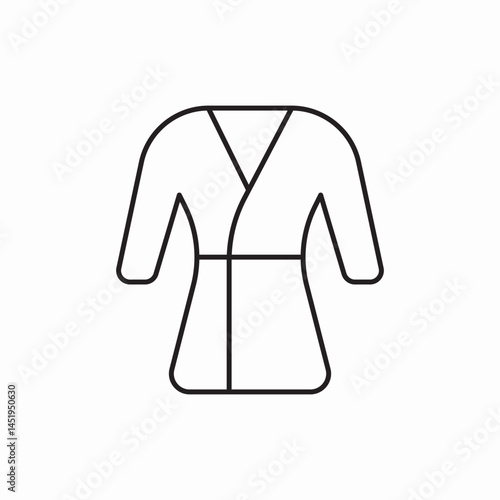 bath robe icon vector sign