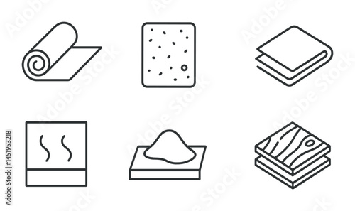 Bathroom essentials line icons set – minimalist, outline, hygiene and personal care