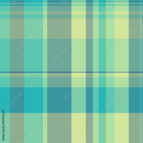 Fibre texture tartan plaid, aqua pattern background textile. Mosaic check vector fabric seamless in teal and pastel colors.