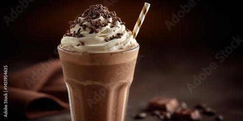 A sweet chocolate drink topped with whipped cream is ideal for content on sweet indulgence and chocolate cravings. Download now to sweeten up your visuals.