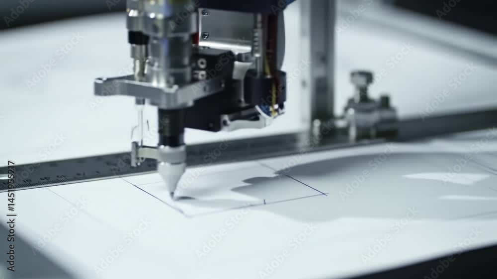 Precision drawing machine creates detailed designs in a workshop setting Precision drawing machine creates detailed designs in a workshop setting