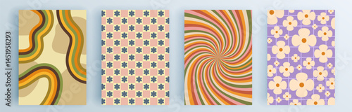 Modern abstract covers set, minimal covers design. Colorful geometric background, vector illustration.