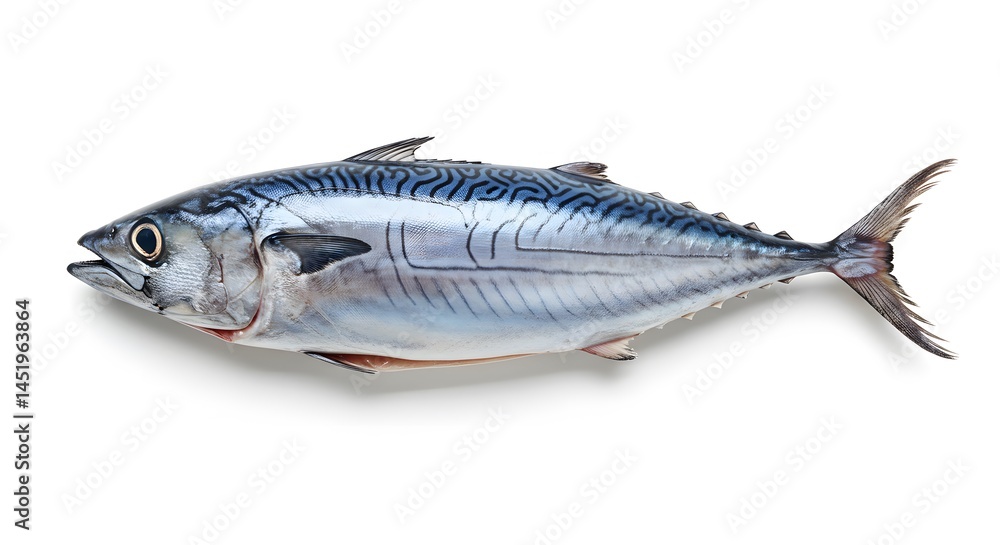 Fresh Fish Isolated on White Background Fresh Fish Isolated on White Background
