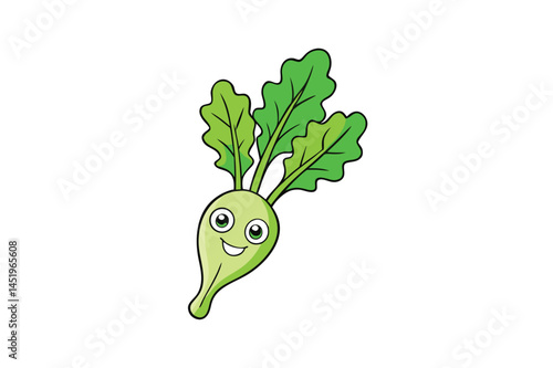 Arugula Vector Illustration Isolated on White Background

