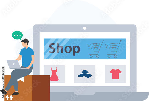 Online parcel or eCommerce shipment, digital order or online purchase, parcel tracking or shipment status, delivery address or recipient location, online store or digital marketplace, payment confirma