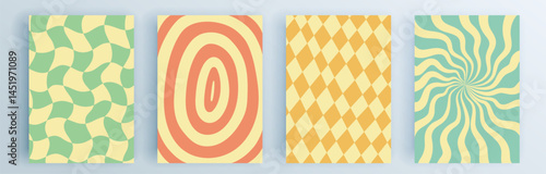 Modern abstract covers set, minimal covers design. Colorful geometric background, vector illustration.