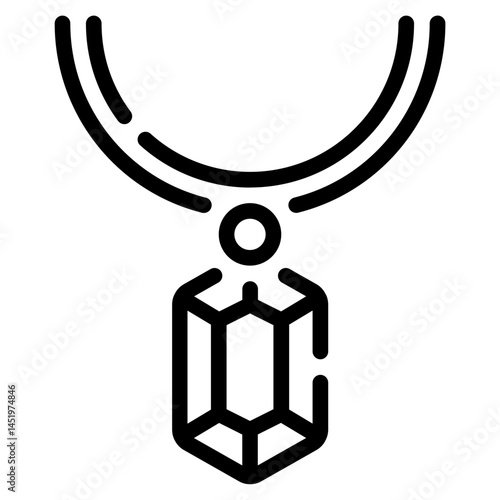 Minimalist Jewelry Pendant Icon
