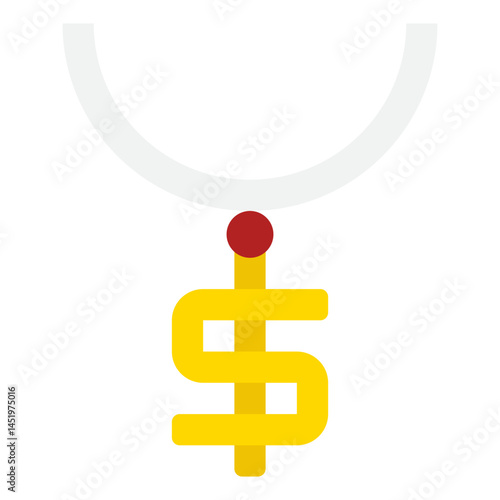 Dollar Sign Necklace Icon