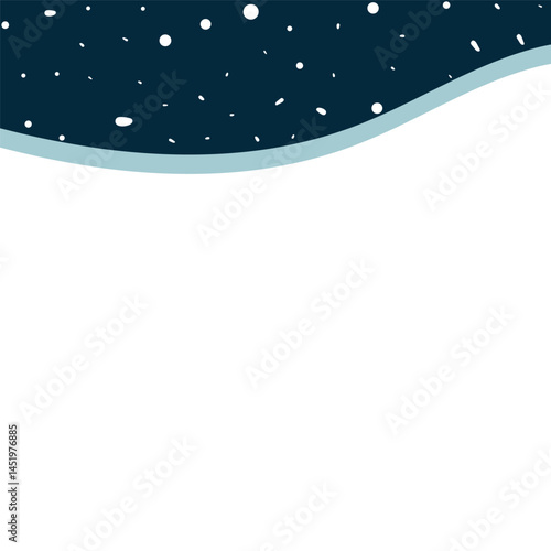 Night Sky With Snow Vector