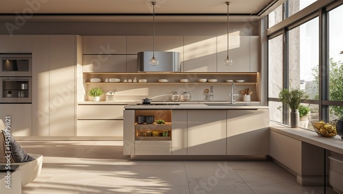 Wallpaper Mural Photorealistic image of a high-tech kitchen Torontodigital.ca