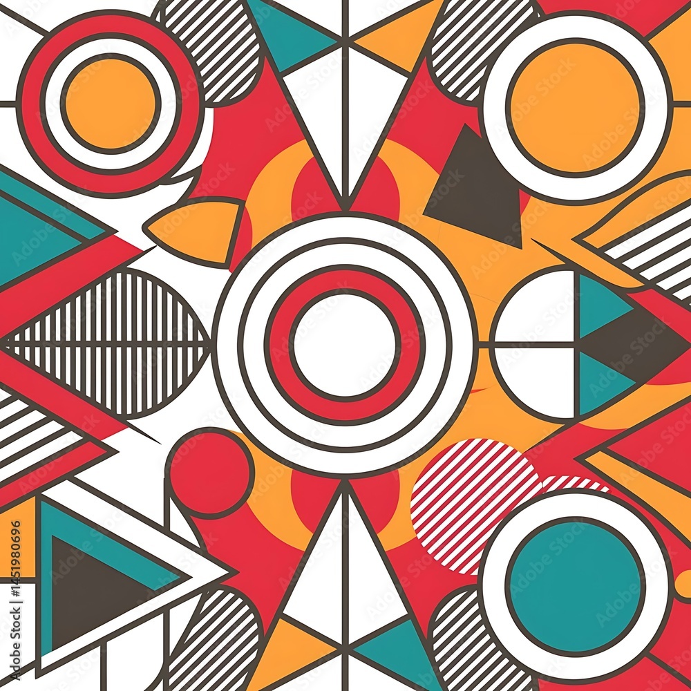 Obraz premium Luxurious and elegant abstract geometric template with colorful gradients abstract background design illustration for banners and backgrounds