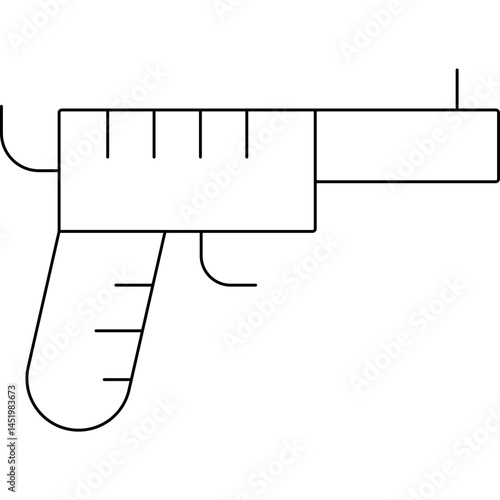 Gun icon single vector illustration
