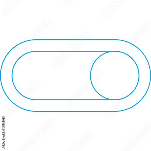 Button icon single vector illustration