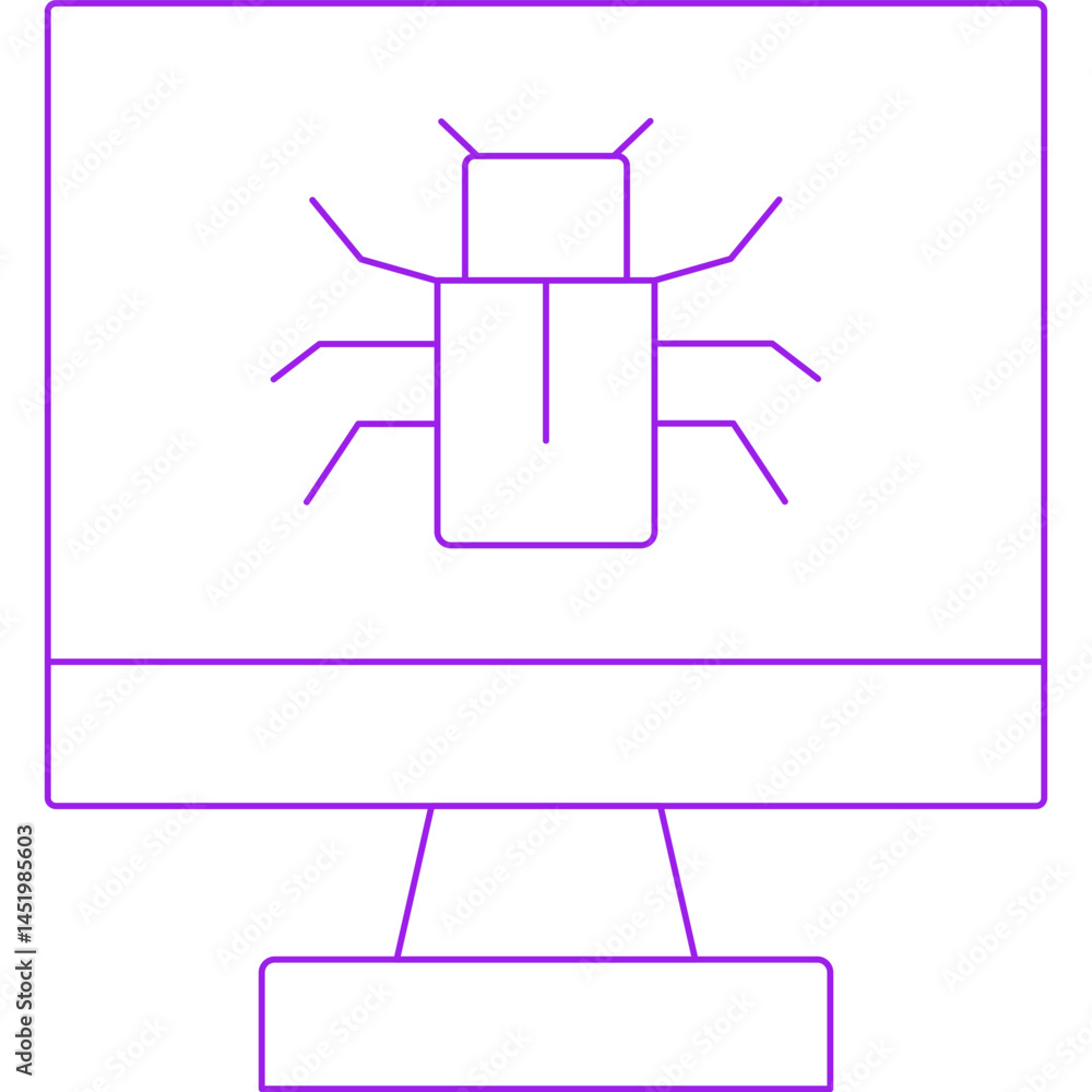 Malware icon single vector illustration Malware icon single vector illustration