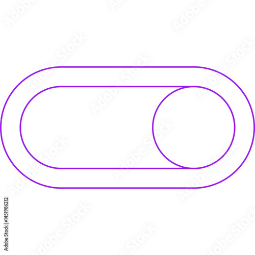 Button icon single vector illustration