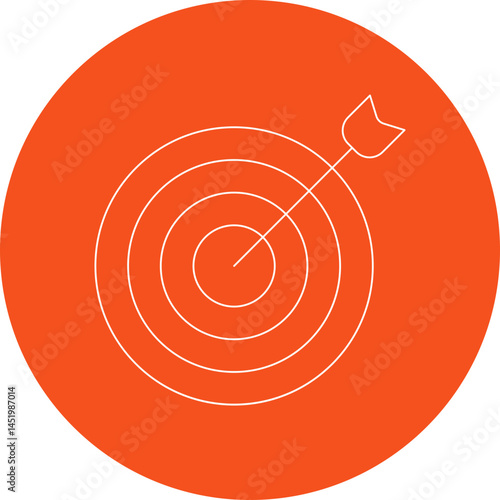 Target icon single vector illustration