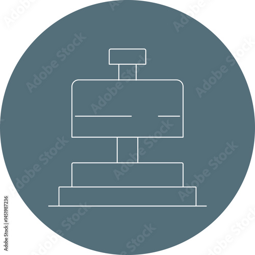 Bell icon single vector illustration