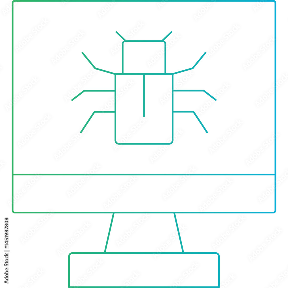 Malware icon single vector illustration Malware icon single vector illustration