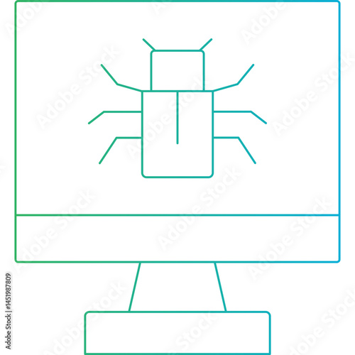 Malware icon single vector illustration