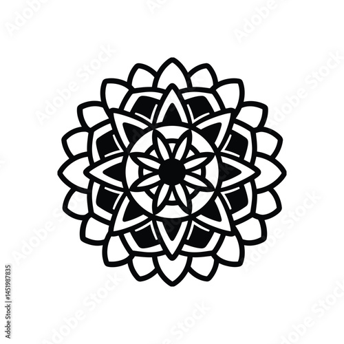 snowflake on white background