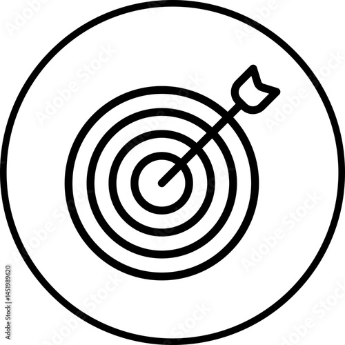 Target icon single vector illustration
