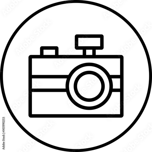 Camera icon single vector illustration
