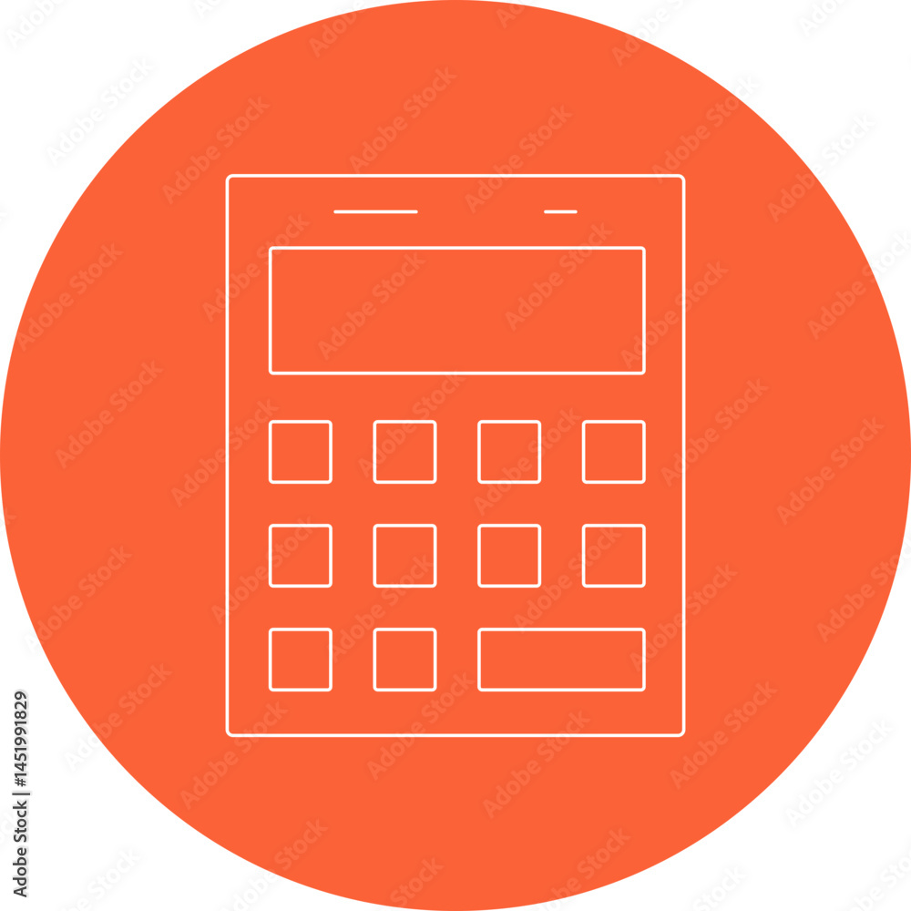 Calculator icon single vector illustration Calculator icon single vector illustration