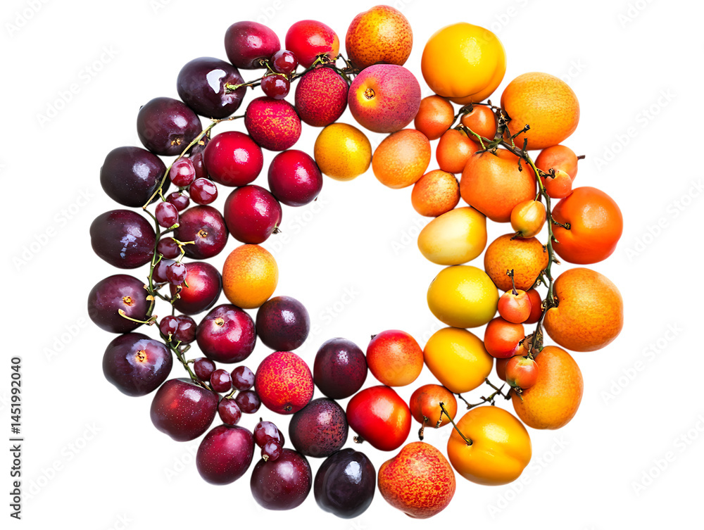 Fresh Aprium Fruits with Vibrant Natural Hue Fresh Aprium Fruits with Vibrant Natural Hue