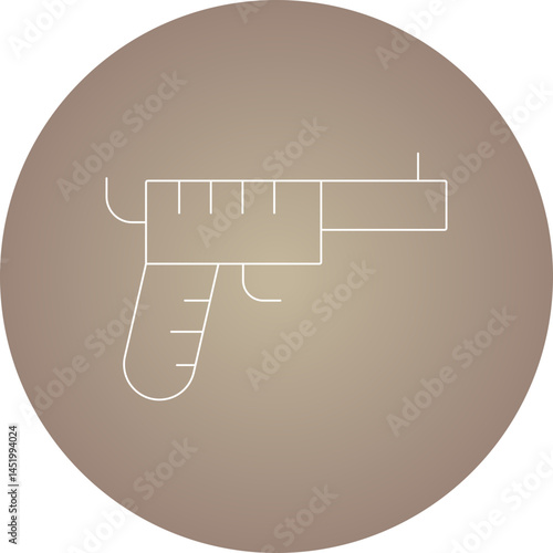 Gun icon single vector illustration