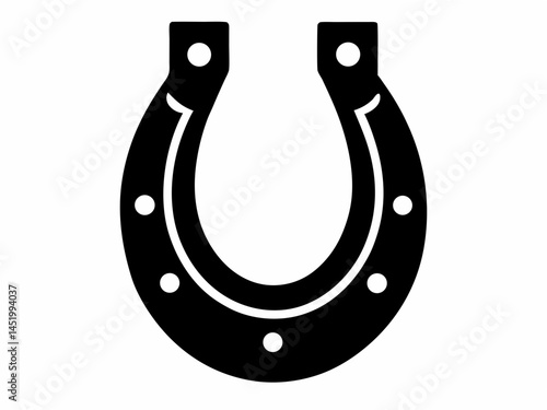 horseshoe icon, perfect for luck and good fortune.