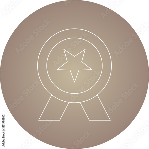 Badge icon single vector illustration
