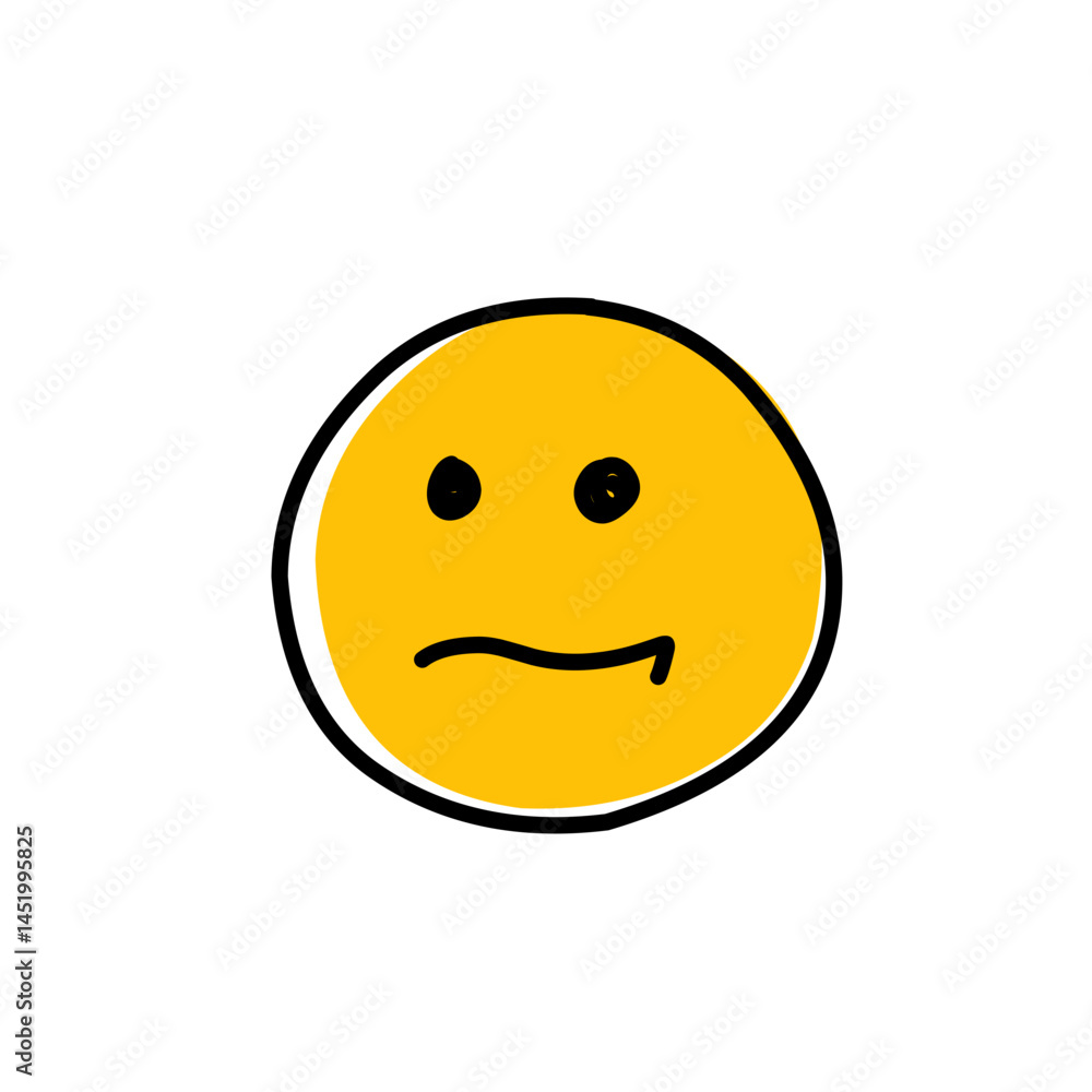 Fototapeta premium Hand Drawn Emoji icon