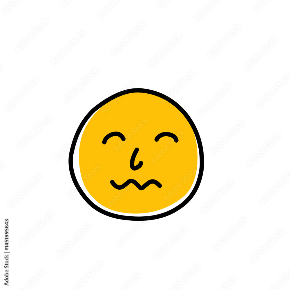 Fototapeta premium Hand Drawn Emoji icon