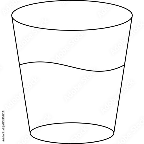 Glass icon single vector illustration