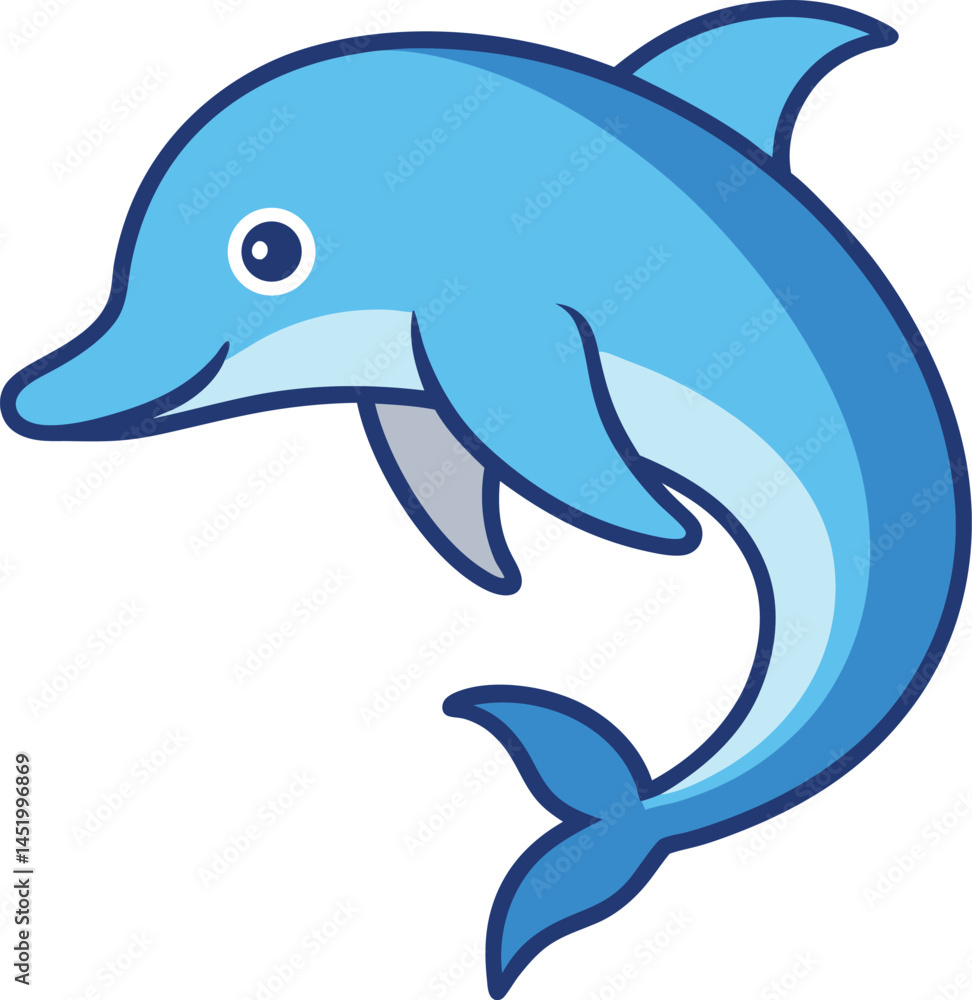 dolphin isolated on white background dolphin isolated on white background