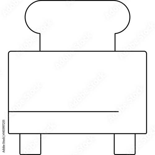 Toaster icon single vector illustration
