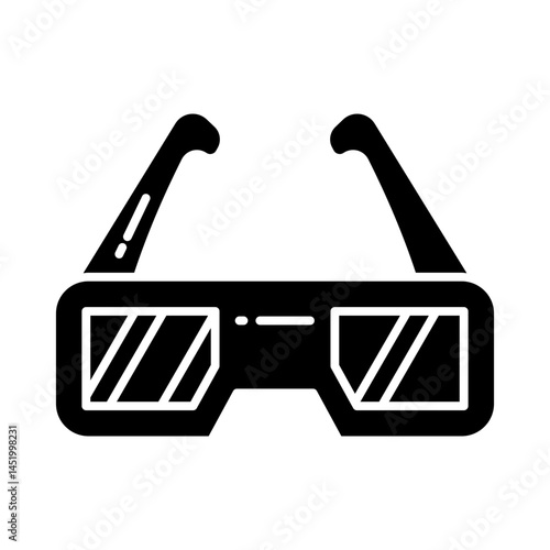 3D Glasses Glyph