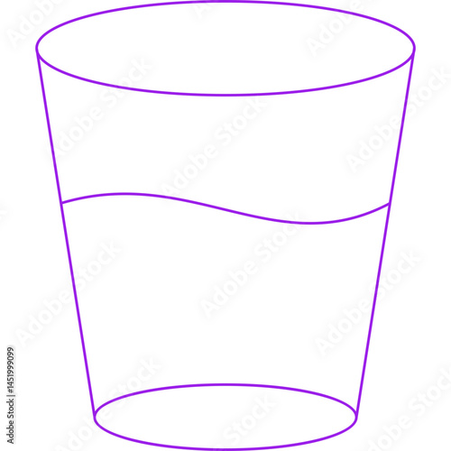 Glass icon single vector illustration