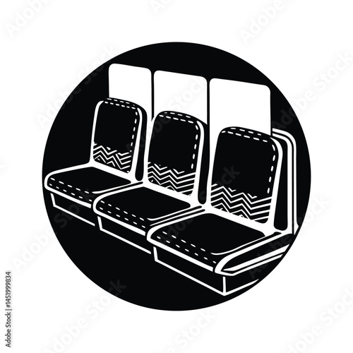 Embroidered Seat Cushions on Public Transit