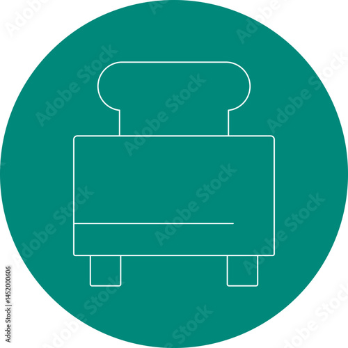 Toaster icon single vector illustration