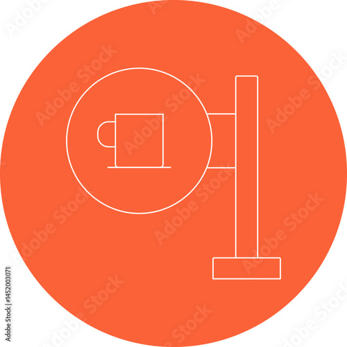 Tea shop icon single vector illustration