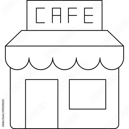 Cafe icon single vector illustration