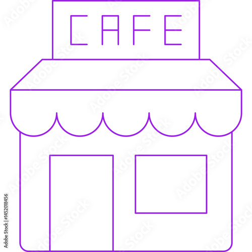 Cafe icon single vector illustration