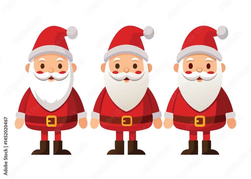Santa Claus Flat Vector Set
Santa Claus Flat Vector Set